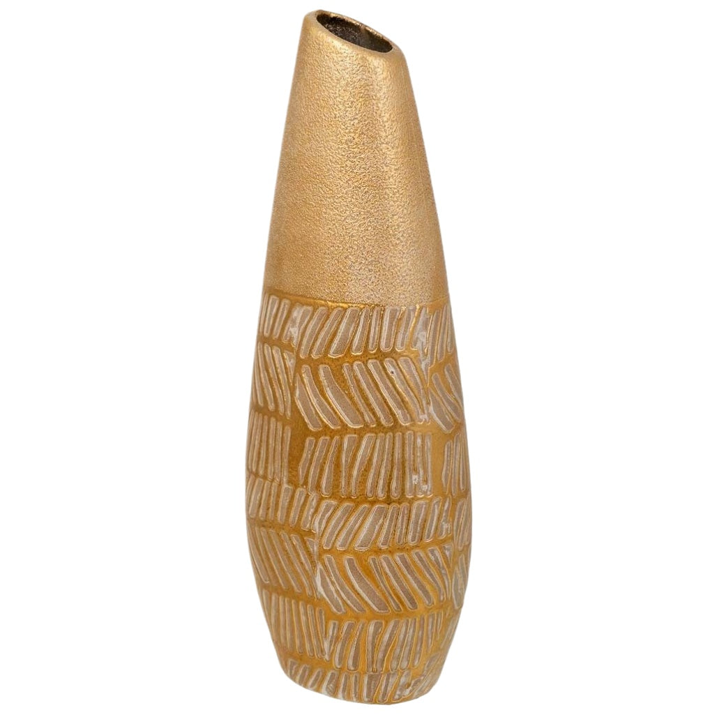 Vase décoratif en céramique pour fleurs - 20 x 10 x 40