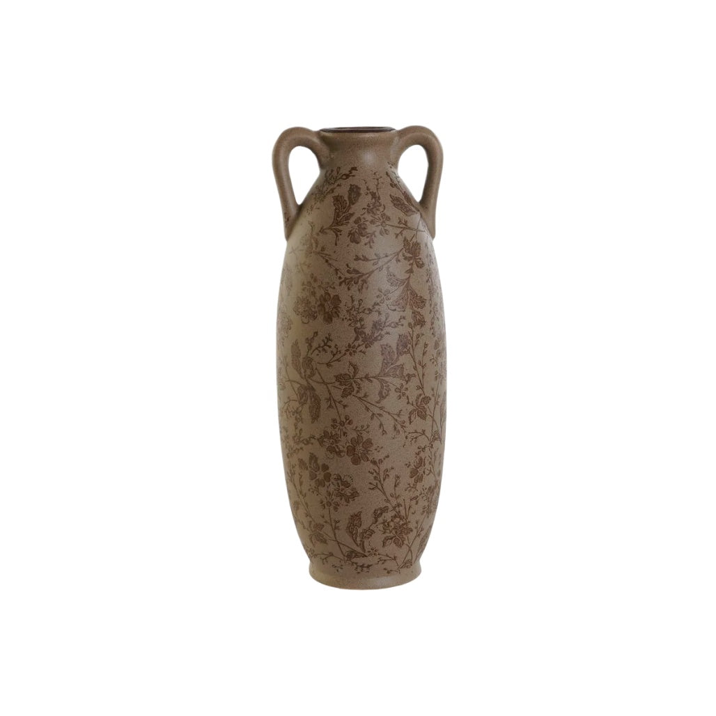 Vase décoratif en céramique pour arrangements floraux - 25 x 10 x 60
