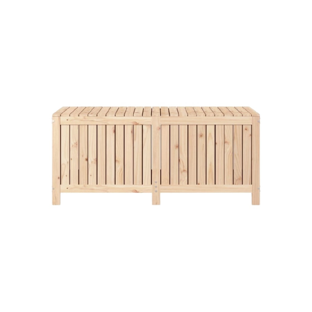 Banc de rangement en bois de pin pour extérieur - 120 x 60 x 50